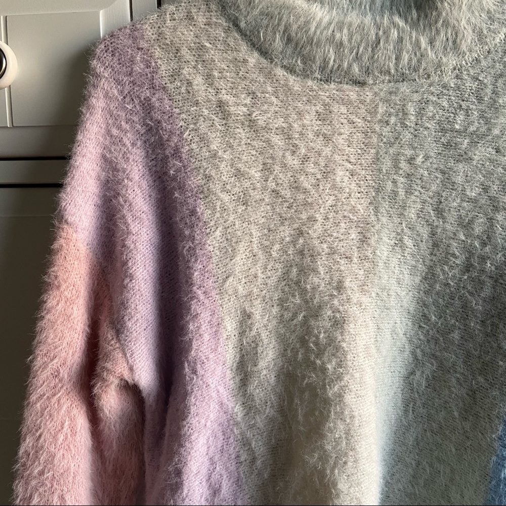 Colorblock Eyelash Sweater Wild Fable Target Size S - Picture 3 of 6